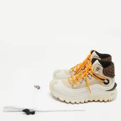 Pre Owned Moncler Multicolor Nubuck Leather and Suede Trailgrip GTX Sneakers Size 38