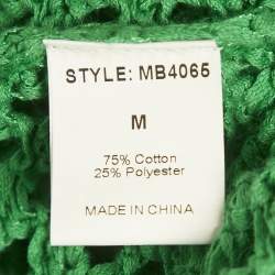 Pre Owned Monday Swimwear Palm Green Crochet Cape May Skirt M