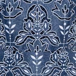 ML Monique Lhuillier Blue Floral Lave Flounce Midi Dress XS