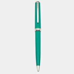 Montblanc Green Resin Silver Tone Ballpoint Pen