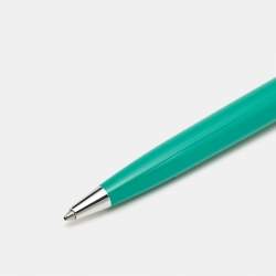 Montblanc Green Resin Silver Tone Ballpoint Pen
