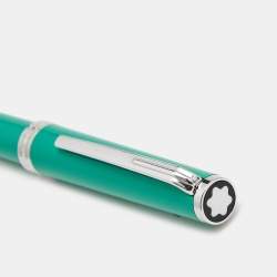 Montblanc Green Resin Silver Tone Ballpoint Pen