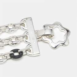 مملوكة مسبقًا Montblanc Signet Star Onyx Sterling Silver Bracelet
