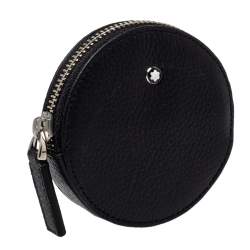 Montblanc Black Soft Grain Leather Phone Accessories Case