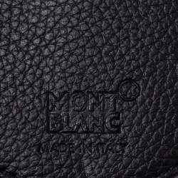 Montblanc Black Soft Grain Leather Phone Accessories Case