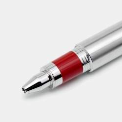 Pre Owned Montblanc RED Signature Brushed Silver Tone Rollerball Pen