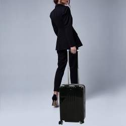 Pre Owned Montblanc Black #My4810 Light Cabin Compact Luggage 55 