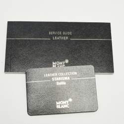 Pre Owned Montblanc Olive Green/Dark Brown Nylon Small Starisma Dalila Drawstring Bag