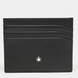 مملوكة مسبقًا Montblanc Meisterstuck Black Leather Card Holder