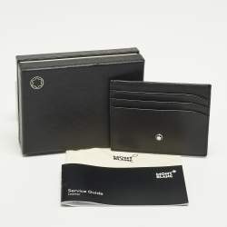 مملوكة مسبقًا Montblanc Meisterstuck Black Leather Card Holder