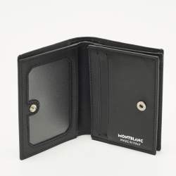 مملوكة مسبقًا Montblanc Black/Blue M Gram Coated Canvas Bifold Wallet