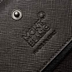 Montblanc Beige/Brown Signature Coated Canvas Business Card Holder