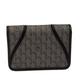 Montblanc Beige/Brown Signature Coated Canvas Business Card Holder