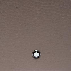 Montblanc Beige Leather Zip Around Compact Wallet