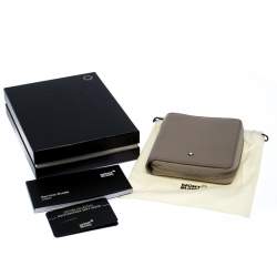 Montblanc Beige Leather Zip Around Compact Wallet