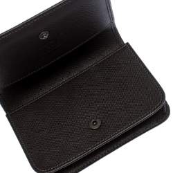 Montblanc Brown/Beige Signature Coated Canvas Flap Card Holder