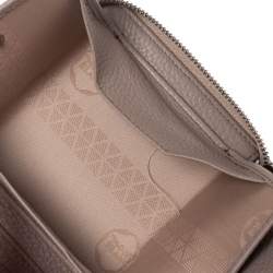 Montblanc Beige Leather Meisterstuck 4CC Zip Around Wallet