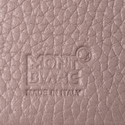 Montblanc Beige Leather Meisterstuck 4CC Zip Around Wallet