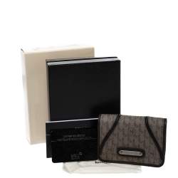 Montblanc Brown Signature Coated Canvas Business Card Holder