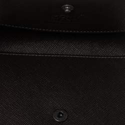 Pre Owned Montblanc Brown Signature Coated Canvas Business Card Holder