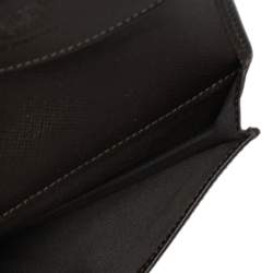Pre Owned Montblanc Brown Signature Coated Canvas Business Card Holder