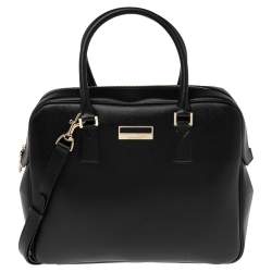 Montblanc Black Leather Laptop Briefcase