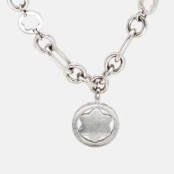 Montblanc Star Signet Mother of Pearl Charm Sterling Silver Bracelet