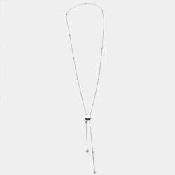 Montblanc Star Sparks Sterling Silver Lariat Necklace