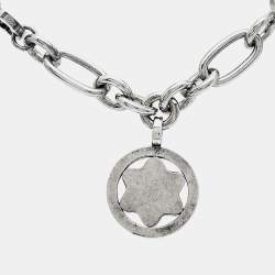 Montblanc Star Signet Mother of Pearl Charm Sterling Silver Bracelet