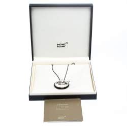 Pre Owned Montblanc Les Aimants By Charlotte Casiraghi Resin Silver Long Pendant Necklace