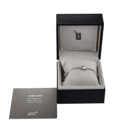 Pre Owned Montblanc Mutlicolor Gemstone Star Motif Silver Bracelet