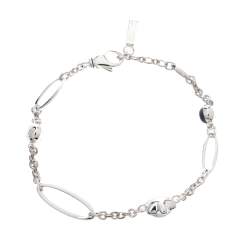 Pre Owned Montblanc Mutlicolor Gemstone Star Motif Silver Bracelet