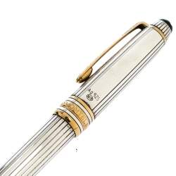 Pre Owned Montblanc Meisterstuck Solitaire Hommage Wolfgang Amadeus Mozart Two-Tone Sterling Silver Diamond Ballpoint Pen