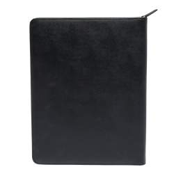 Pre Owned Montblanc Black Leather Sartorial Zip Notepad