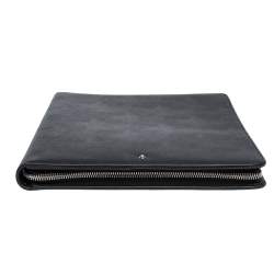 Pre Owned Montblanc Black Leather Sartorial Zip Notepad