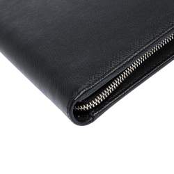 Pre Owned Montblanc Black Leather Sartorial Zip Notepad