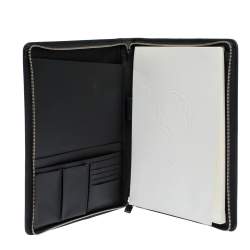 Pre Owned Montblanc Black Leather Sartorial Zip Notepad