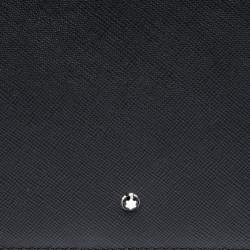Pre Owned Montblanc Black Leather Sartorial Zip Notepad