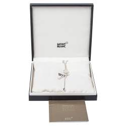 Pre Owned Montblanc Star Sparks Silver Lariat Necklace
