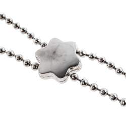 Pre Owned Montblanc Star Sparks Silver Lariat Necklace
