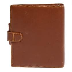 Pre Owned Montblanc Brown Leather Meisterstuck Agenda Organizer