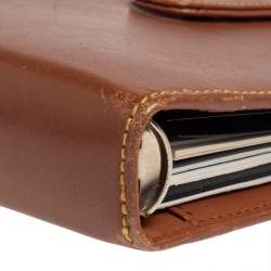 Pre Owned Montblanc Brown Leather Meisterstuck Agenda Organizer