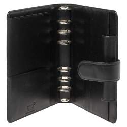 Pre Owned Montblanc Black Leather Medium Meisterstuck Organizer
