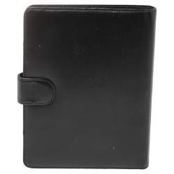 Pre Owned Montblanc Black Leather Medium Meisterstuck Organizer