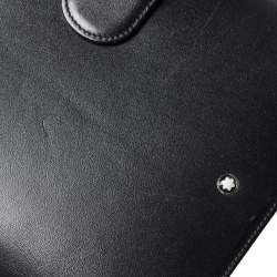 Pre Owned Montblanc Black Leather Medium Meisterstuck Organizer