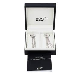 Pre Owned Montblanc Caress of a Star Silver Tassel Earrings