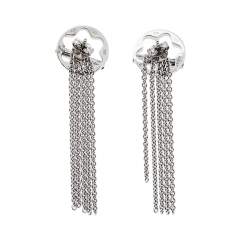 Pre Owned Montblanc Caress of a Star Silver Tassel Earrings