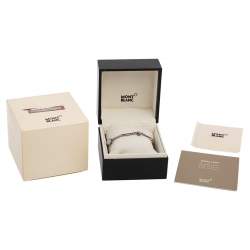 Pre Owned Montblanc Sterling Silver Cabochon Charms Bracelet