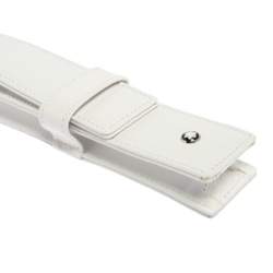 Pre Owned Montblanc White Leather Pen Case