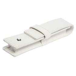 Pre Owned Montblanc White Leather Pen Case